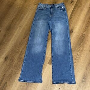 Judy Blue Flare Wide Leg Jeans in Classic Blue